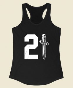 21 Savage Issa Knife Racerback Tank Top