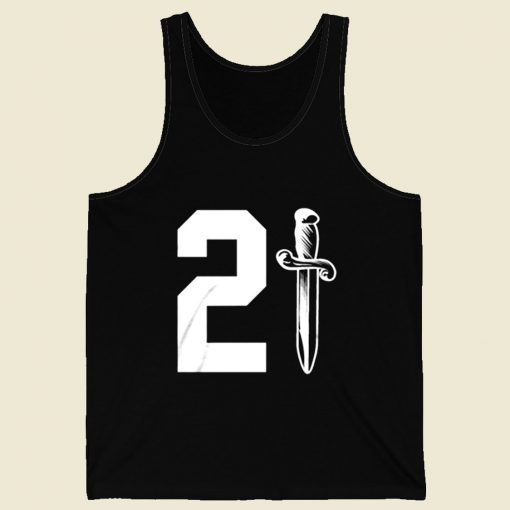 21 Savage Issa Knife Retro Mens Tank Top