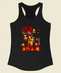 21 Savage Saint Laurent Racerback Tank Top