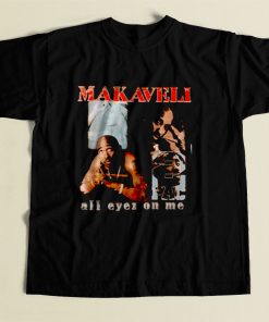 2pac Makaveli All Eyez On Me 80s Mens T Shirt