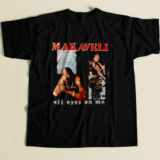 2pac Makaveli All Eyez On Me 80s Mens T Shirt