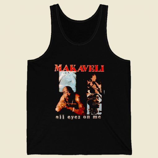 2pac Makaveli All Eyez On Me Retro Mens Tank Top