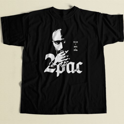 2pac Tupac Shakur King Rap 80s Mens T Shirt