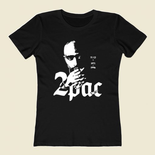 2pac Tupac Shakur King Rap 80s Womens T shirt