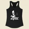 2pac Tupac Shakur King Rap Racerback Tank Top