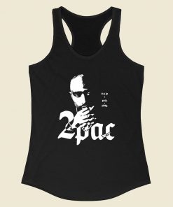 2pac Tupac Shakur King Rap Racerback Tank Top