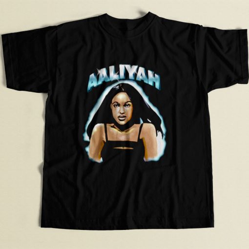 Aaliyah Queen Girl Rapper 80s Mens T Shirt