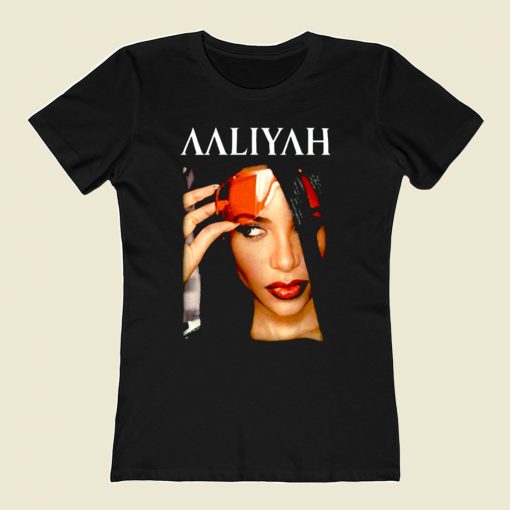 Aaliyah Queen Photoshoot 80s Womens T shirt