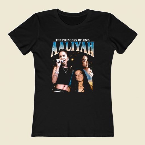 Aaliyah Queen Rnb Rap 80s Womens T shirt