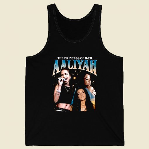 Aaliyah Queen Rnb Rap Retro Mens Tank Top