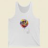 Acid Dripping Smiley Face Tie Dye Summer Tank Top