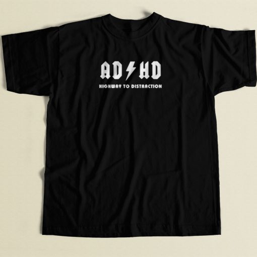 Adhd Highway Distraction 80s Mens T Shirt