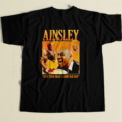 Ainsley Harriott Give Your Meet Old Rub 80s Mens T Shirt