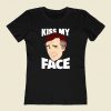 Alan Partridge Kiss My Face 80s Womens T shirt