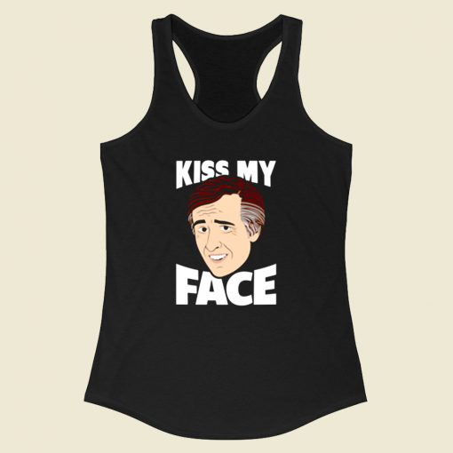 Alan Partridge Kiss My Face Racerback Tank Top