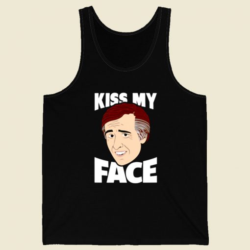 Alan Partridge Kiss My Face Retro Mens Tank Top