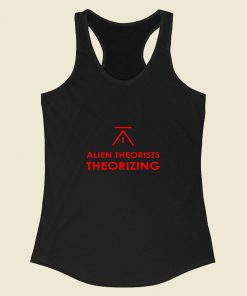 Alien Theorists Theorizing Racerback Tank Top