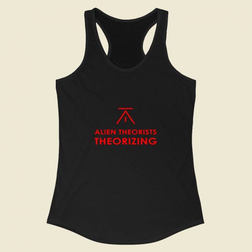 Alien Theorists Theorizing Racerback Tank Top