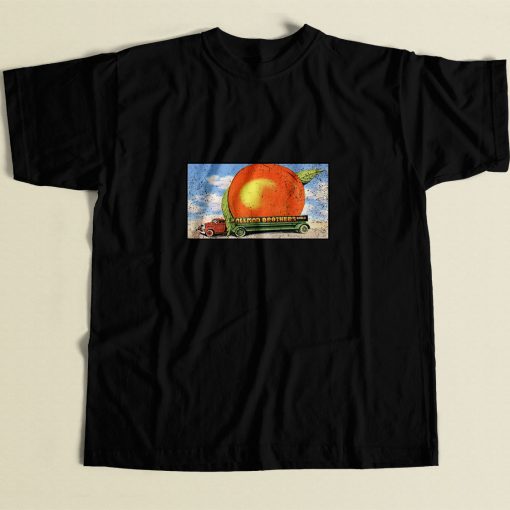 Allman Brothers Eat A Peach Logo 80s Mens T Shirt