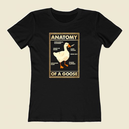 Anatomy Of A Goose 80s Womens T shirt