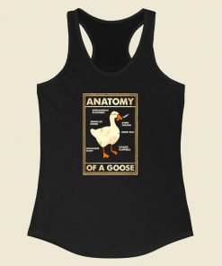 Anatomy Of A Goose Racerback Tank Top