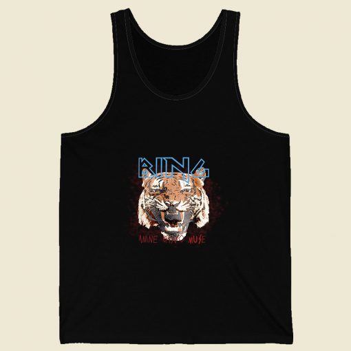 Anine Bing Tiger Muse Funny Retro Mens Tank Top