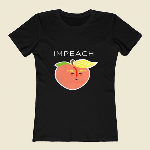 Anti Trump Peach Emoji 80s Womens T shirt