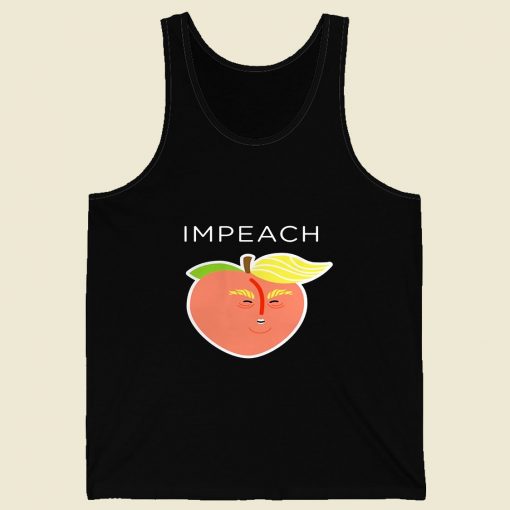 Anti Trump Peach Emoji Retro Mens Tank Top