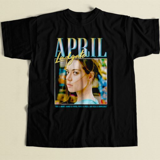 April Ludgate Time Is Money 80s Mens T Shirt