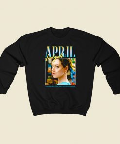 April Ludgate Time Is Money 80s Sweatshirt Style