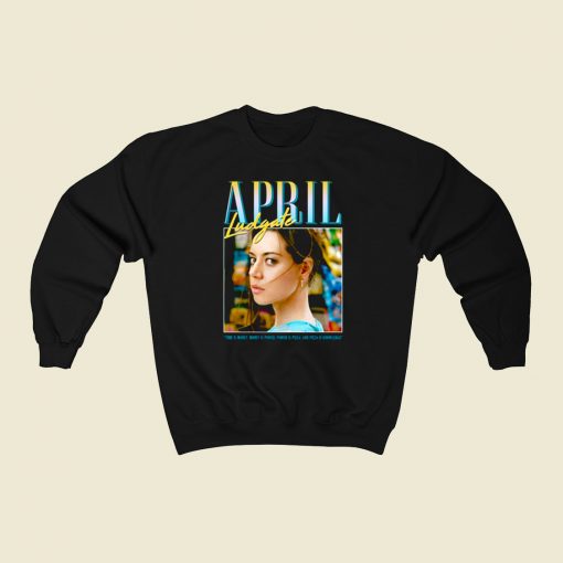 April Ludgate Time Is Money 80s Sweatshirt Style