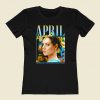 April Ludgate Time Is Money 80s Womens T shirt