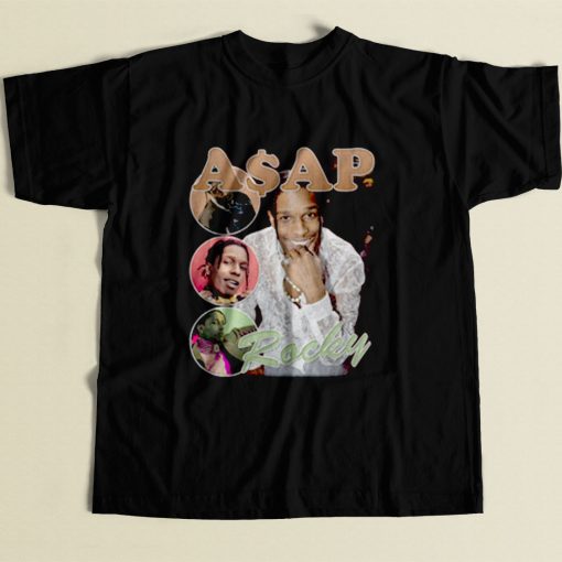 Asap Rocky Photoshoot 80s Mens T Shirt