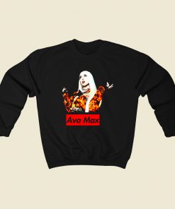 Ava Max Singer 80s Sweatshirt Style