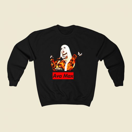 Ava Max Singer 80s Sweatshirt Style