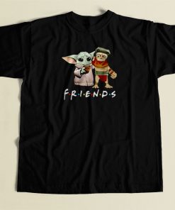 Baby Babu Frik And Baby Yoda Friends 80s Mens T Shirt