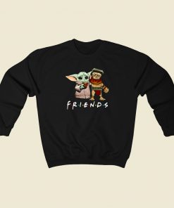 Baby Babu Frik And Baby Yoda Friends 80s Sweatshirt Style