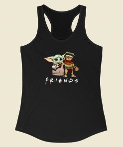 Baby Babu Frik And Baby Yoda Friends Racerback Tank Top