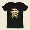 Baby Yoda Face Mask Denver Broncos 80s Womens T shirt