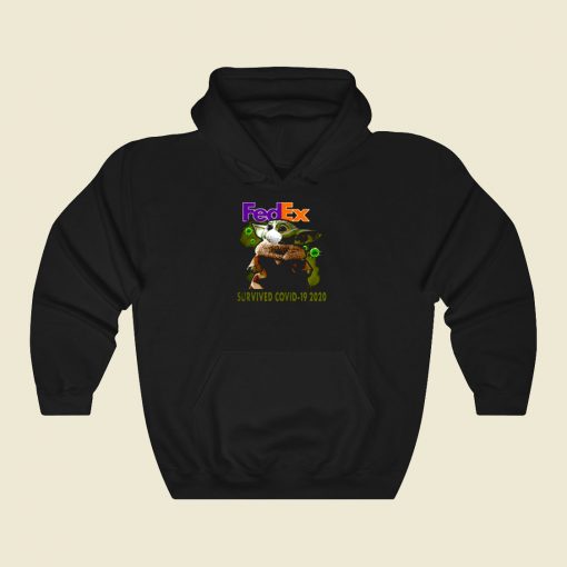 Baby Yoda Fedex Survived Covid 19 Cool Hoodie Fashion