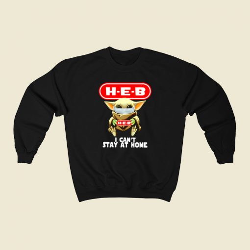 Baby Yoda Hug Heb 80s Sweatshirt Style