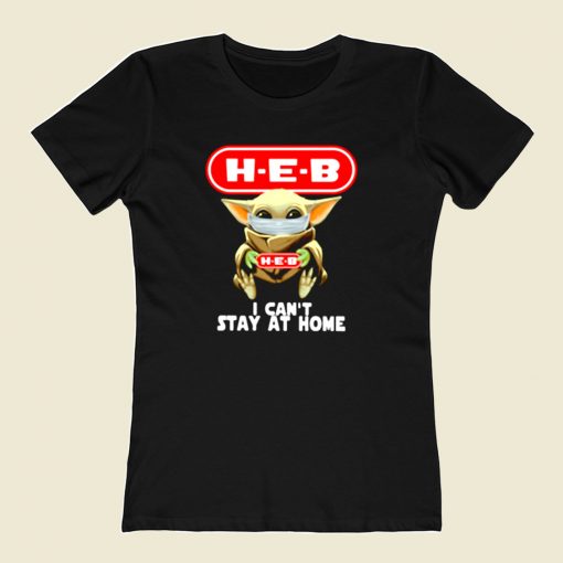 Baby Yoda Hug Heb 80s Womens T shirt