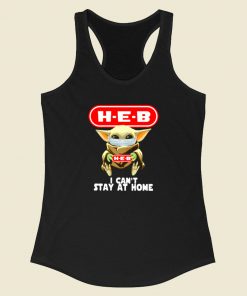 Baby Yoda Hug Heb Racerback Tank Top