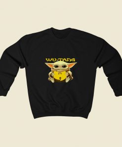 Baby Yoda Hug Wu Tang Clan 80s Sweatshirt Style