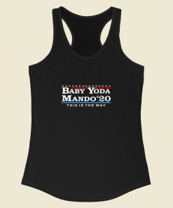 Baby Yoda Mando 2020 Racerback Tank Top