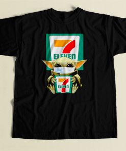 Baby Yoda Mask 7 Eleven Coronavirus 80s Mens T Shirt