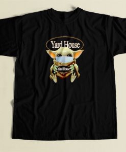 Baby Yoda Mask Hug Yard House 80s Mens T Shirt