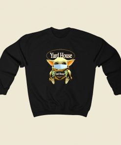 Baby Yoda Mask Hug Yard House 80s Sweatshirt Style