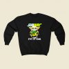 Baby Yoda Subway I Cant Stay At Home 80s Sweatshirt Style