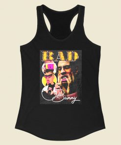 Bad Bunny Photoshoot Collage Racerback Tank Top